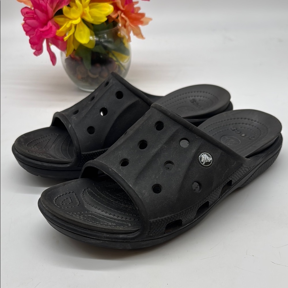 CROCS Charcoal Gray Footbed Size 11 CR8015B